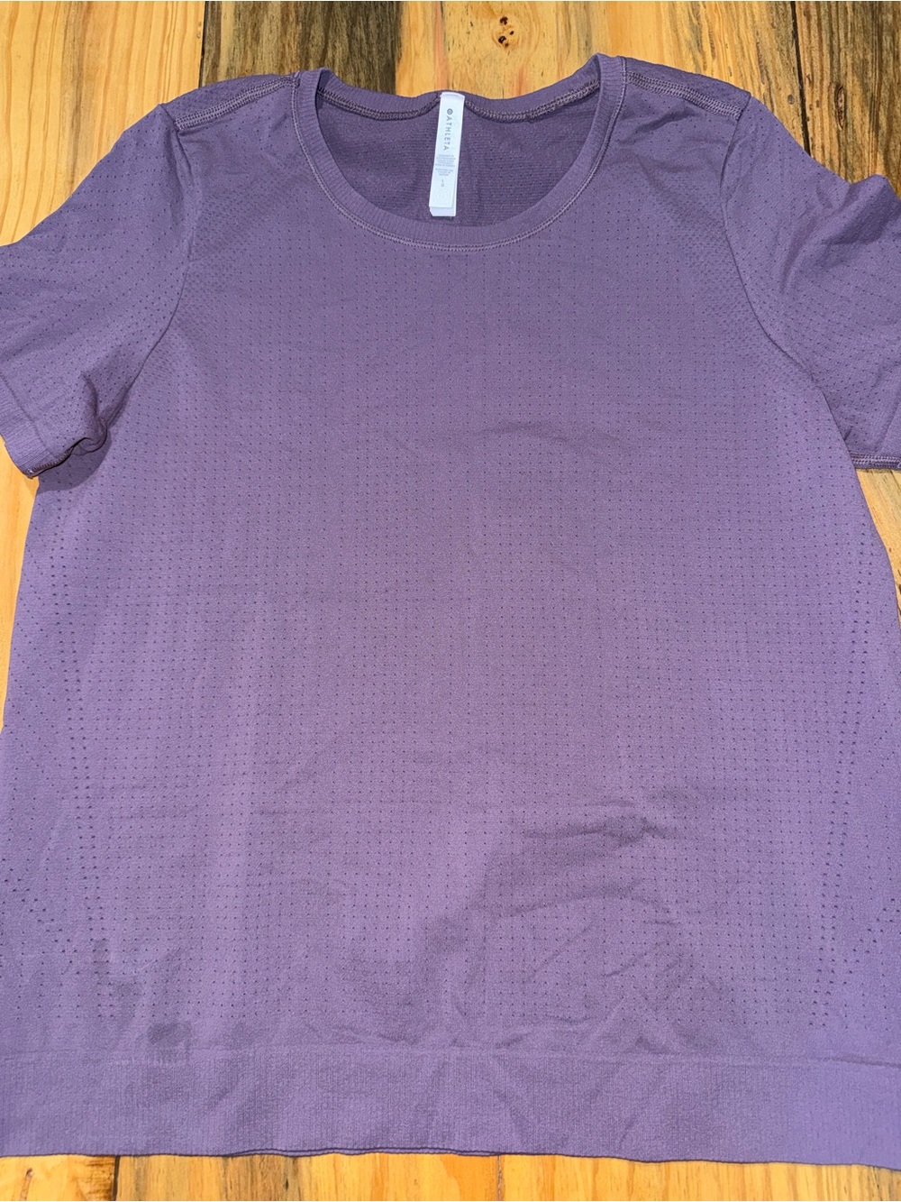 Athleta In Motion Short Sleeve Tee Lavender/Light Purple